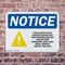 Signmission Food Allergy Notice Please Be, 10 in W x Rectangle, Plastic OS-2PACK-NS-P-710-L-12812 - alternate 4